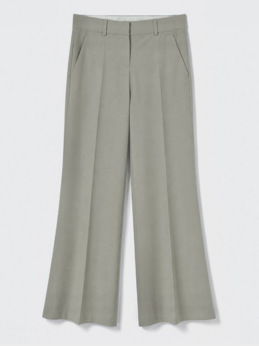 THEORY Khaki Women’s Wide-Leg Tailored Pants Size 00